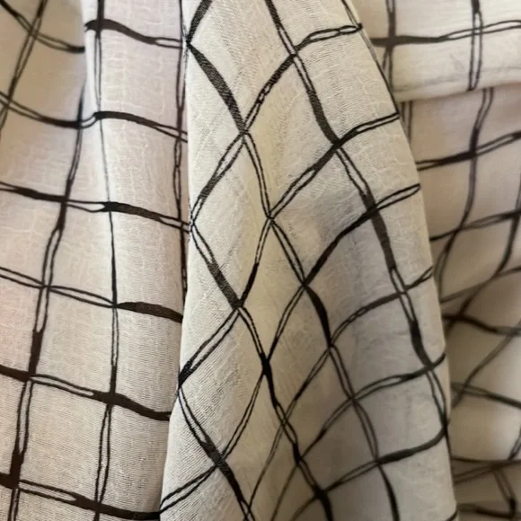 Melloday beige black plaid layered dress size S new with tag - Picture 15 of 16